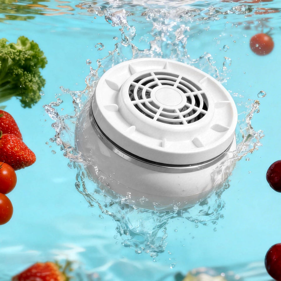 IMENE fruit and vegetable washing machine demonstrates thorough surface cleaning for safe residue-free produce.