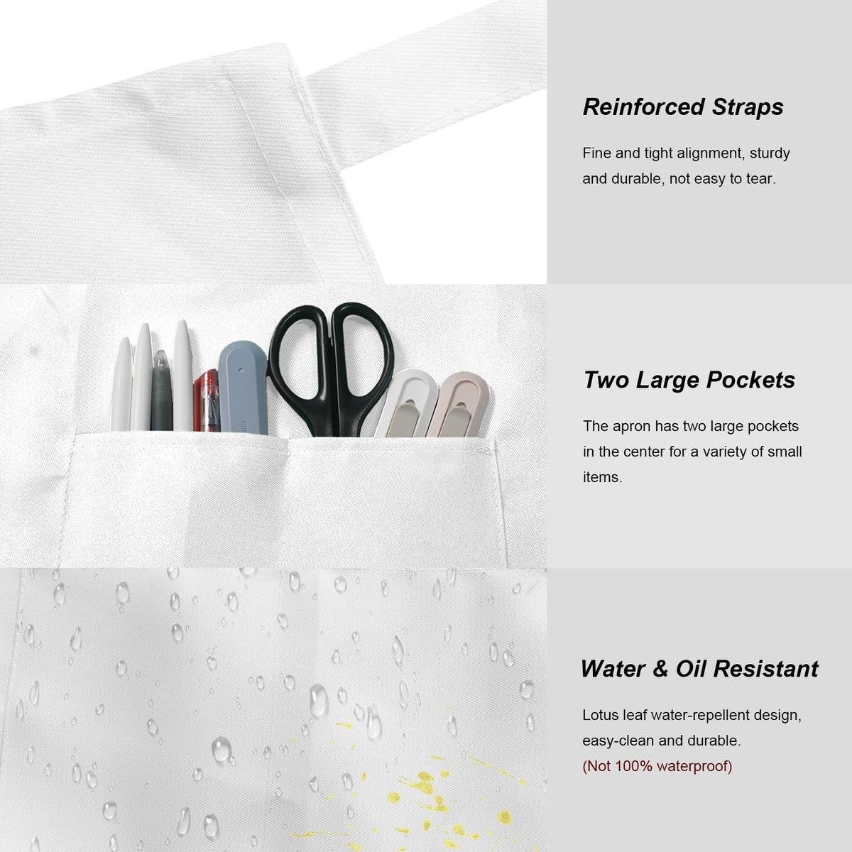 Two-pocket design keeps phones and tools within easy reach.