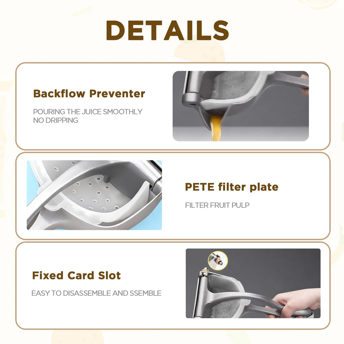 IMGROSE durable food-grade metal construction for everyday use.