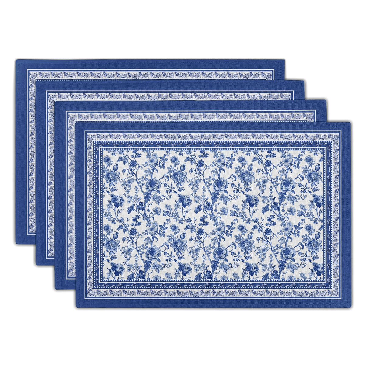 Imiss Blue Floral Branches placemats add elegant dining with heat protection