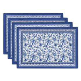 Imiss Blue Floral Branches placemats add elegant dining with heat protection