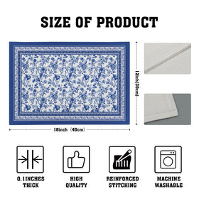 Imiss placemats 4-pack protects tabletops from heat and spills
