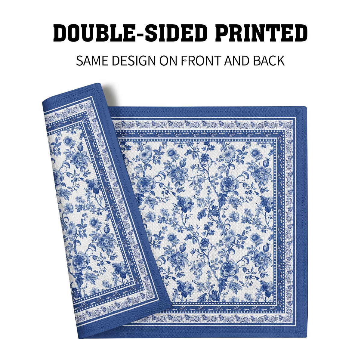 Imiss Blue Floral Branches placemats suitable for versatile table decor