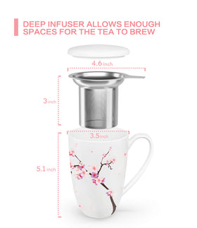 Immaculife teacup 16oz capacity ideal for office and home use