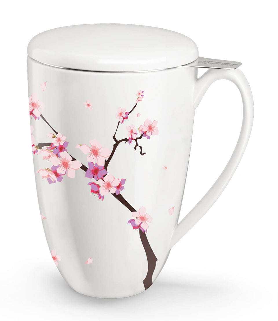 Immaculife teacup with infuser and lid for precise loose-leaf brewing