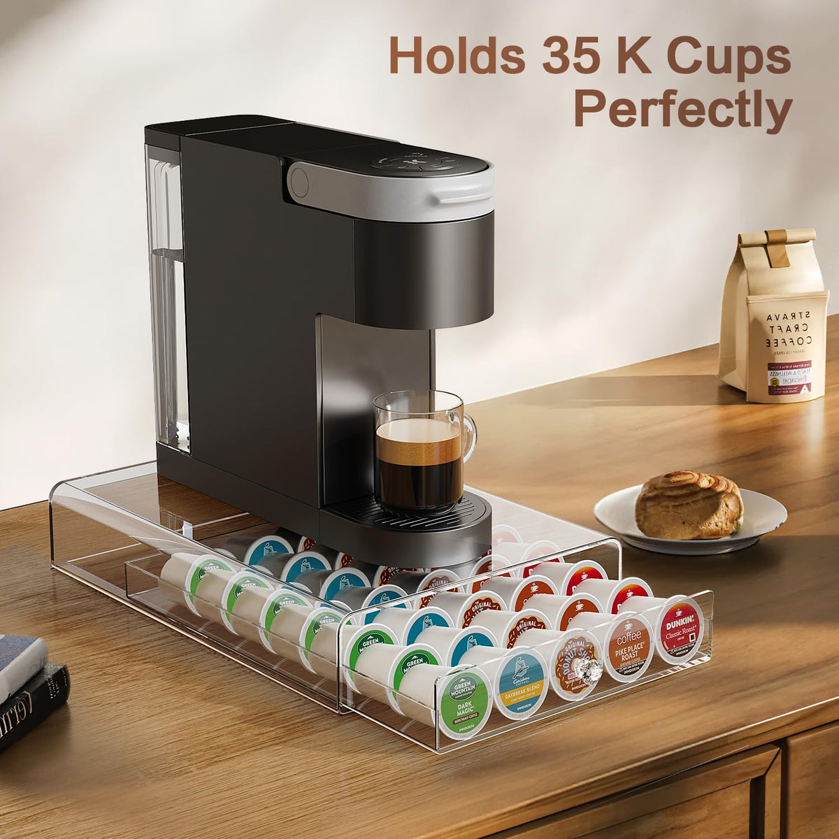 iMMDOKIN 35-pod organizer front view supports quick flavor selection at a glance.