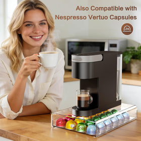 iMMDOKIN dust-proof drawer design keeps pods clean and ready for use.