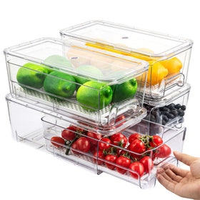 Imncya fridge organizer 4-pack keeps items neatly stored and easy to access