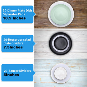 Imncya wide compatibility with china, porcelain, and glassware for protection.