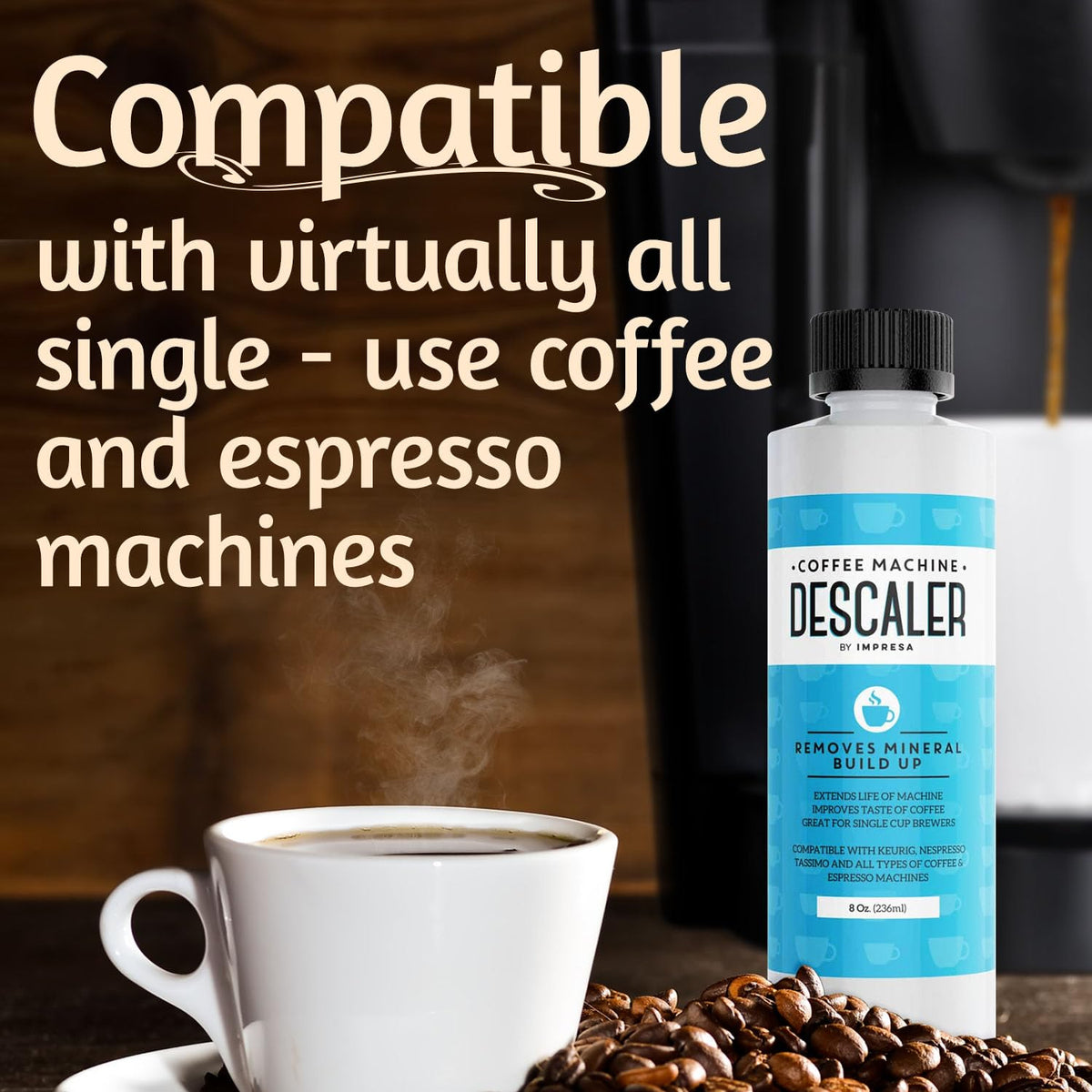 IMPRESA coffee descaler 3-pack keeps multiple machines clean and ready