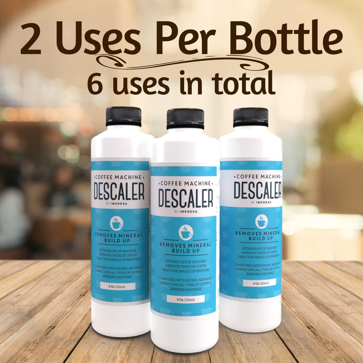 IMPRESA descaler kettle cleaning helps prevent mineral buildup and improve heating