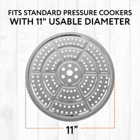 IMPRESA durable stainless steel construction ensures long-lasting pressure canner accessories.