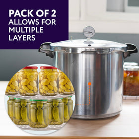 IMPRESA 11-inch interior diameter guide ensures proper fit in compatible canners.