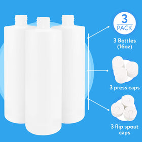 IMPRESA 16oz bottle, BPA-free for food and personal care uses.