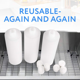IMPRESA round bottle, dishwasher-safe for quick cleaning.