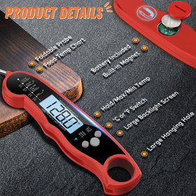 ImSaferell Celsius/Fahrenheit switch supports versatile cooking temperatures.