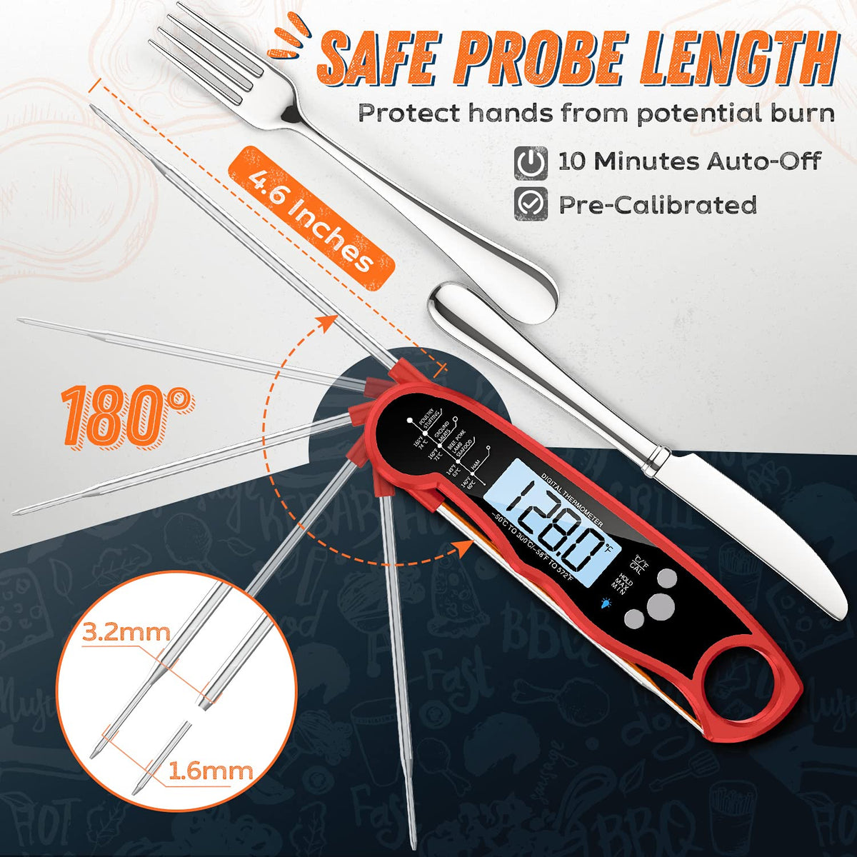 ImSaferell foldable probe enabling compact travel and storage.