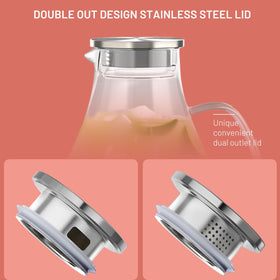 imsav fridge-friendly glass pitcher keeping drinks fresh and odors sealed