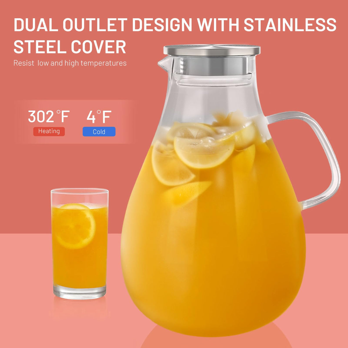 imsav stylish circular glass pitcher elevating table presentation