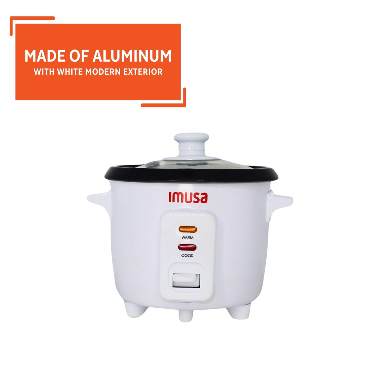 1.5 cup uncooked capacity yielding about 3 cups cooked rice, ideal for small portions.