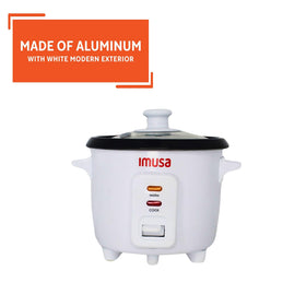 1.5 cup uncooked capacity yielding about 3 cups cooked rice, ideal for small portions.