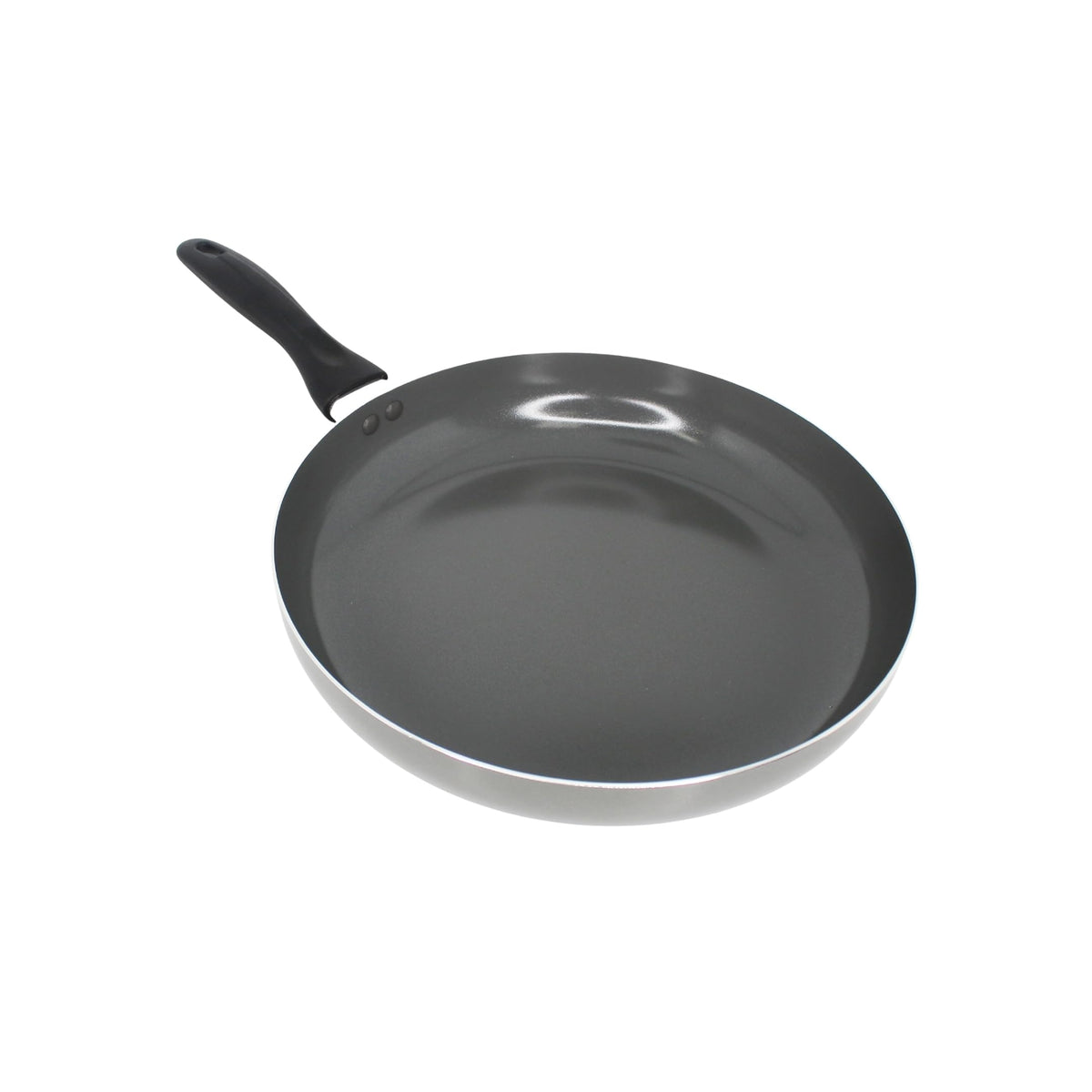 IMUSA 12-inch ceramic nonstick pan in gray for easy release when searing large portions.