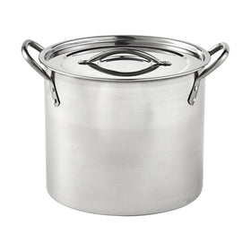 Imusa 12 Qt stock pot lid keeps heat and moisture in for steady simmering