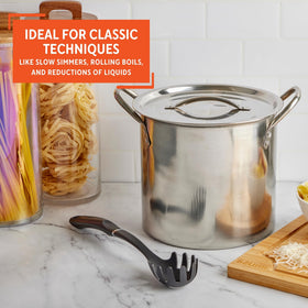 Rapid heating in the Imusa 12 Qt stock pot speeds up batch cooking
