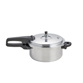IMUSA 4.2 Qt pressure cooker exterior with mirror finish for stylish durability.