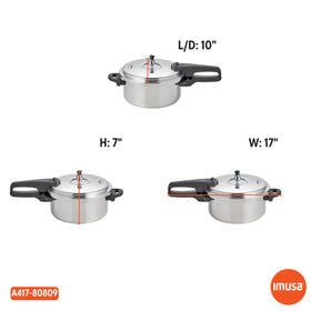 4.2-quart capacity is ideal for beans, soups, and tender cuts.