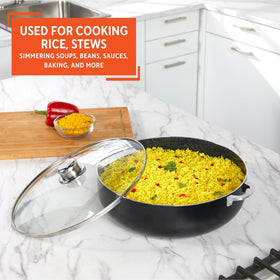 Large 6.9-quart capacity ideal for family meals