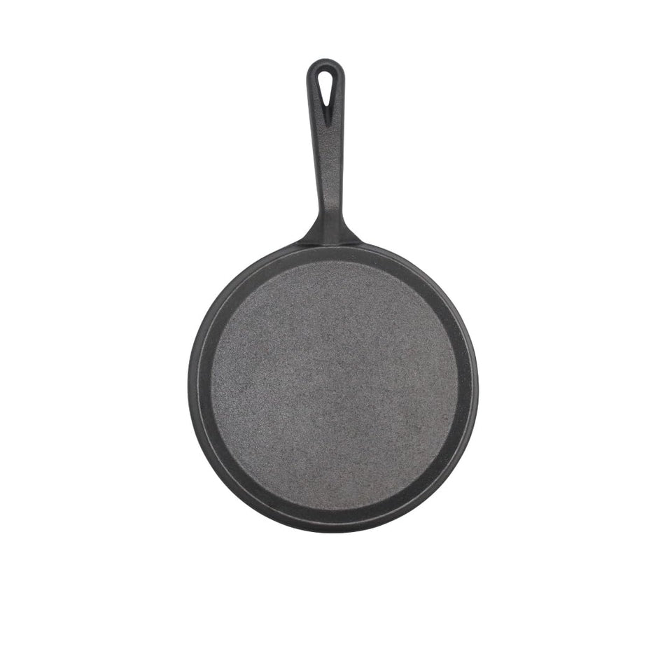 IMUSA 9.5-inch cast iron comal ready for tortillas with even heat