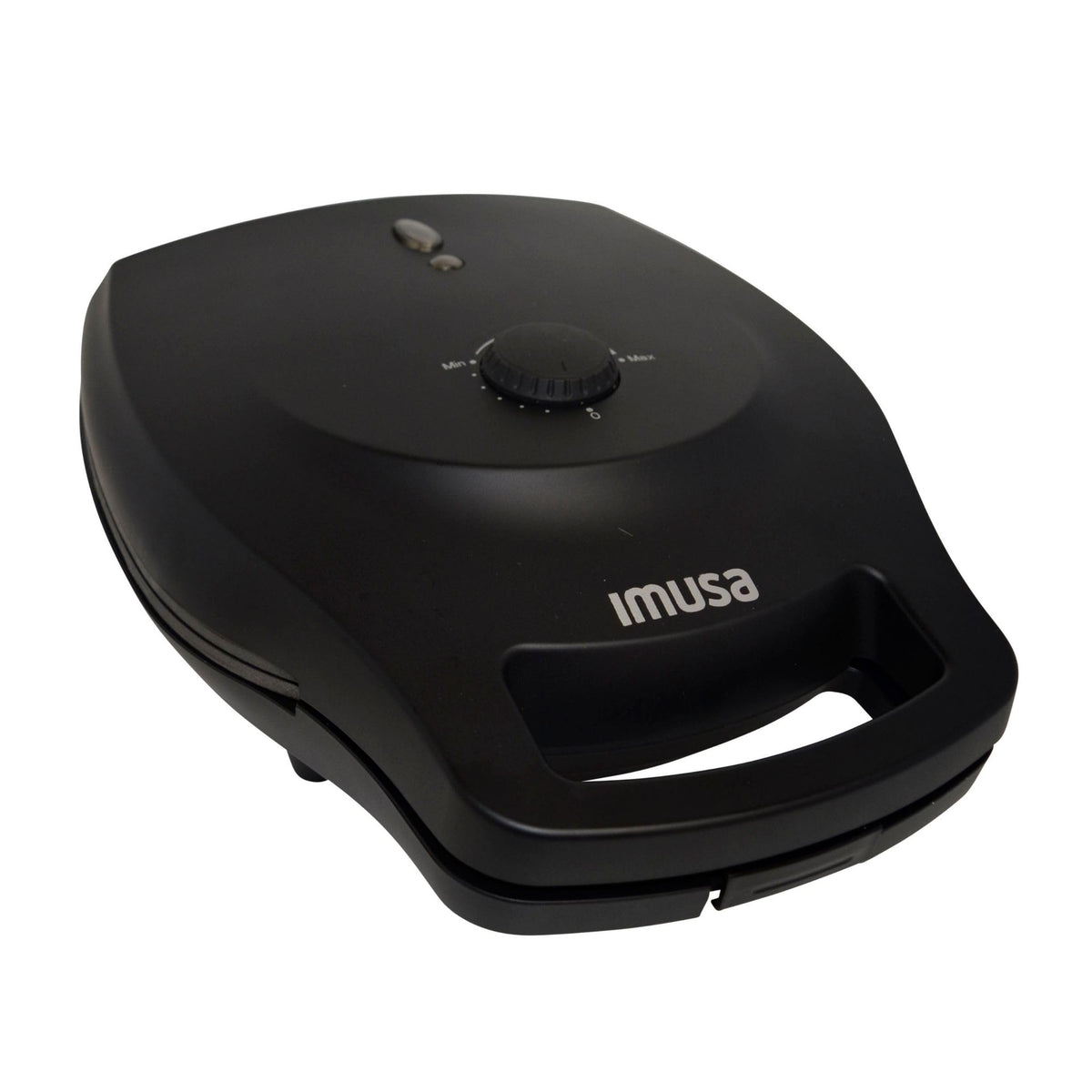 Imusa arepa maker with temperature control knob for precise heat