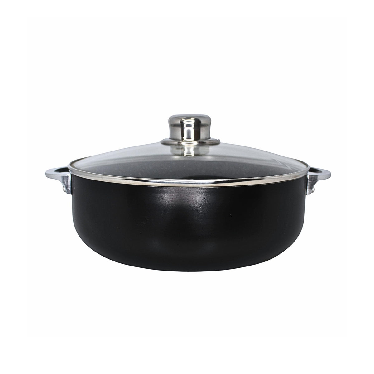 IMUSA Bistro Ceramic Caldero lid on seals moisture for rich flavor