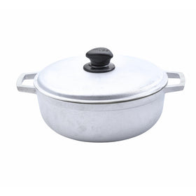 IMUSA Caldero lid and handles offer safe, easy maneuvering from stove to table.
