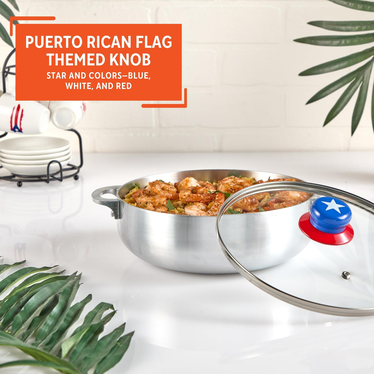 Imusa Caldero showcases Puerto Rican-inspired design and colors.