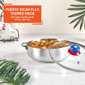 Imusa Caldero showcases Puerto Rican-inspired design and colors.