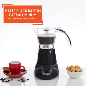 Imusa cast aluminum body delivers durability and steady performance.