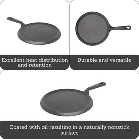 IMUSA comal over campfire for versatile outdoor cooking