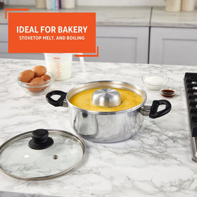 IMUSA flan double boiler gift-ready option for baking enthusiasts.