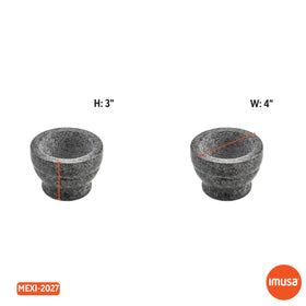 IMUSA 3.75 inch mortar enables versatile small-batch grinding.