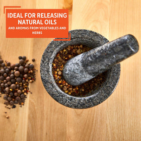 IMUSA gift-boxed molcajete ideal as a thoughtful kitchen gift.