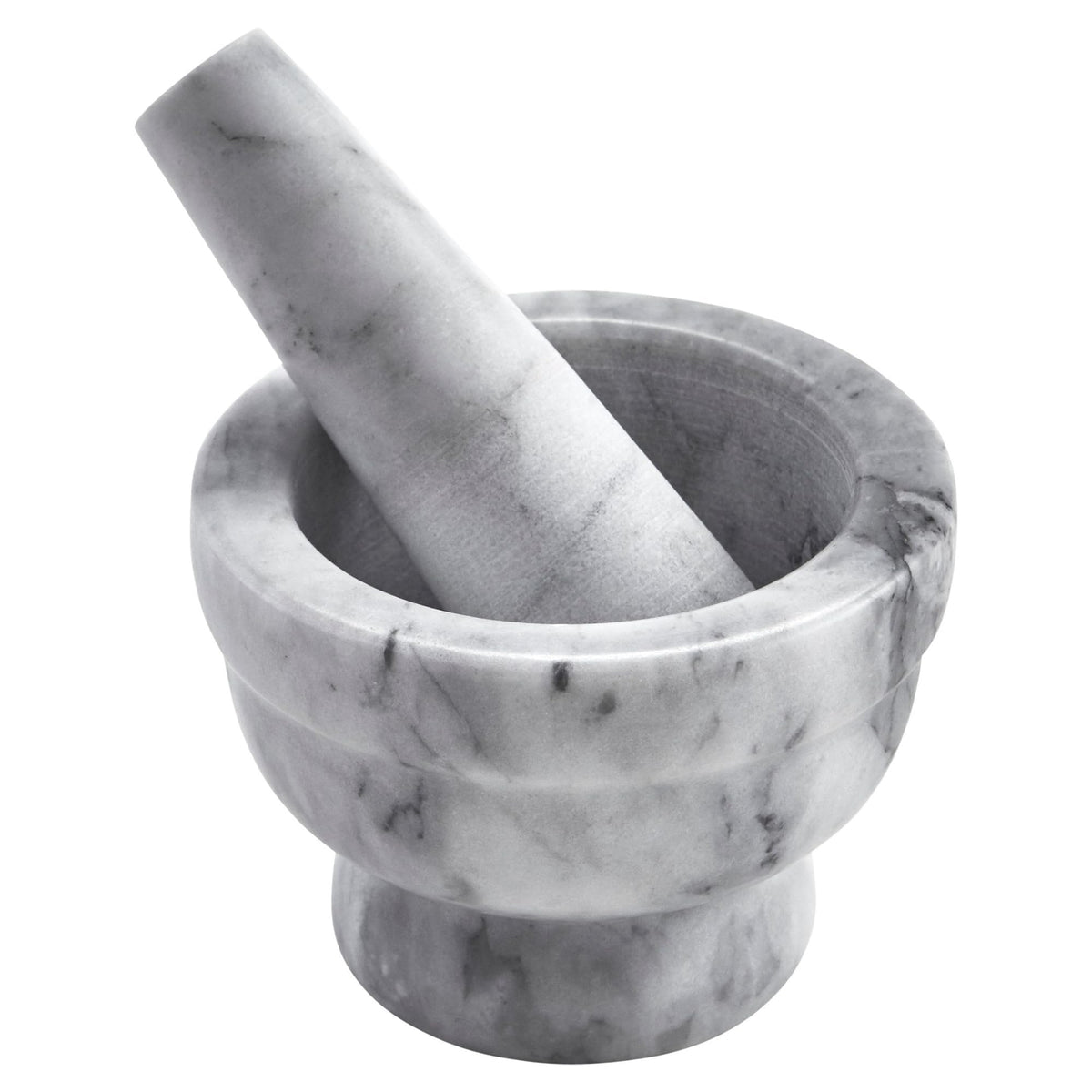IMUSA marble mortar and pestle compact 3.75-inch for small-batch grinding and flavor release.
