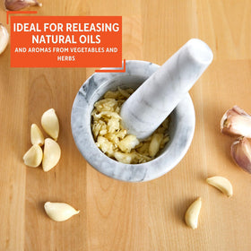 IMUSA marble mortar and pestle keeps flavors vibrant for everyday cooking.