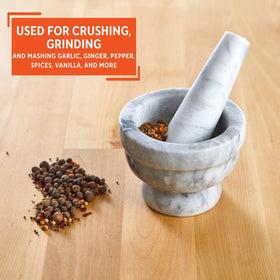 IMUSA marble mortar and pestle gift-ready packaging suitable for gifting.