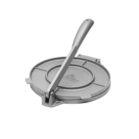IMUSA MEXI-86005 tortilla press top view for compact home use.