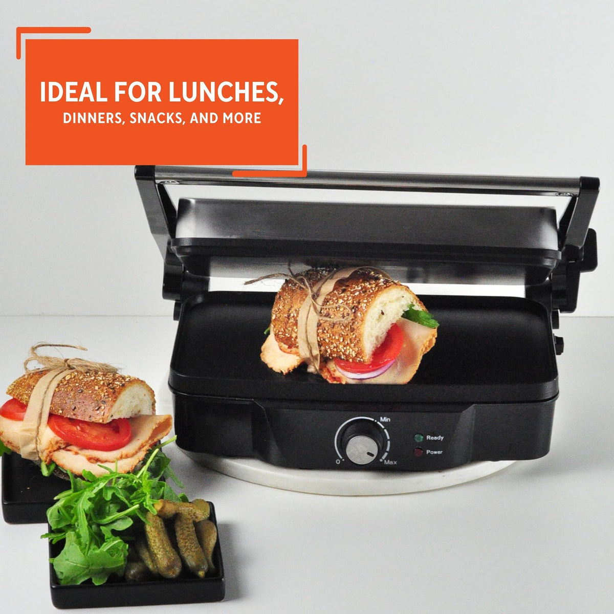 IMUSA Panini Press compact design fits on crowded countertops