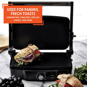 IMUSA Panini Press locking storage clip for secure space-saving storage