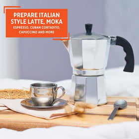 Imusa portable design suited for home use, camping, or travel brewing