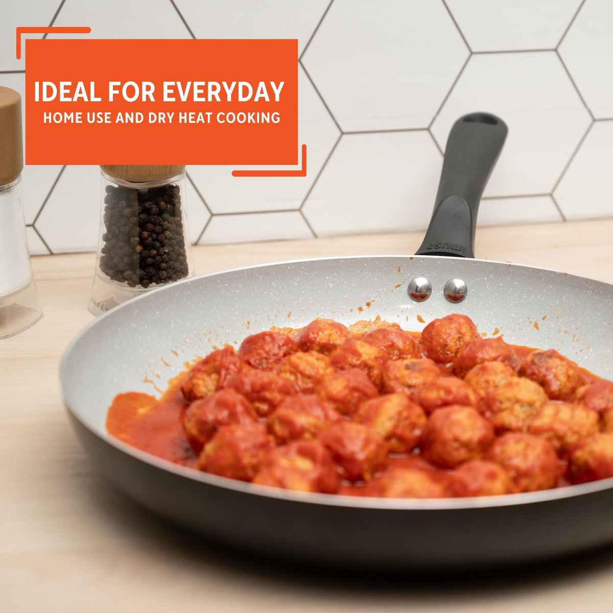 Imusa Premier PTFE-free ceramic coating aids healthier cooking with less oil